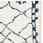 Handgjord ullmatta med lång lugg Handknuten i Türkiye - Benedetta Viadurini