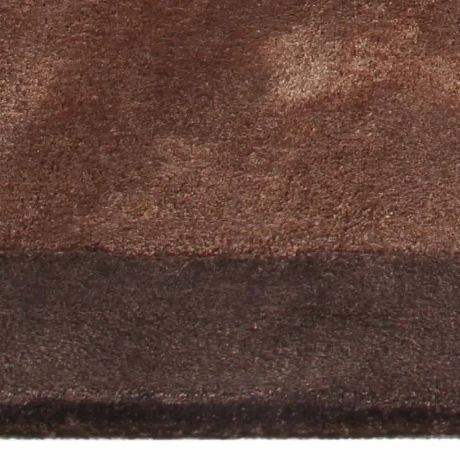 Gränsad matta i bomull och färgad viskos för vardagsrum - Planetarium Viadurini