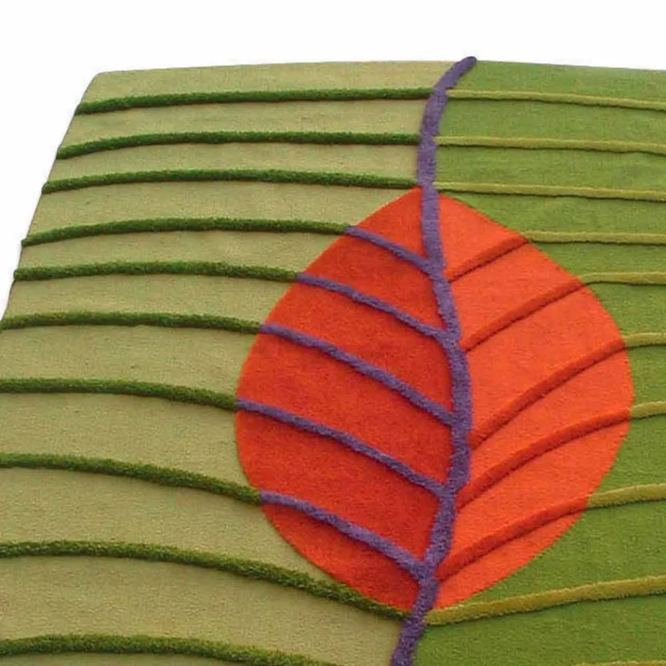 Handtuftad ullvardagsrumsmatta Tillverkad i Italien - Posillipo Viadurini