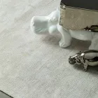 Modern vardagsrumsmatta i bomull och viskos, handvävd - silkeslen Viadurini