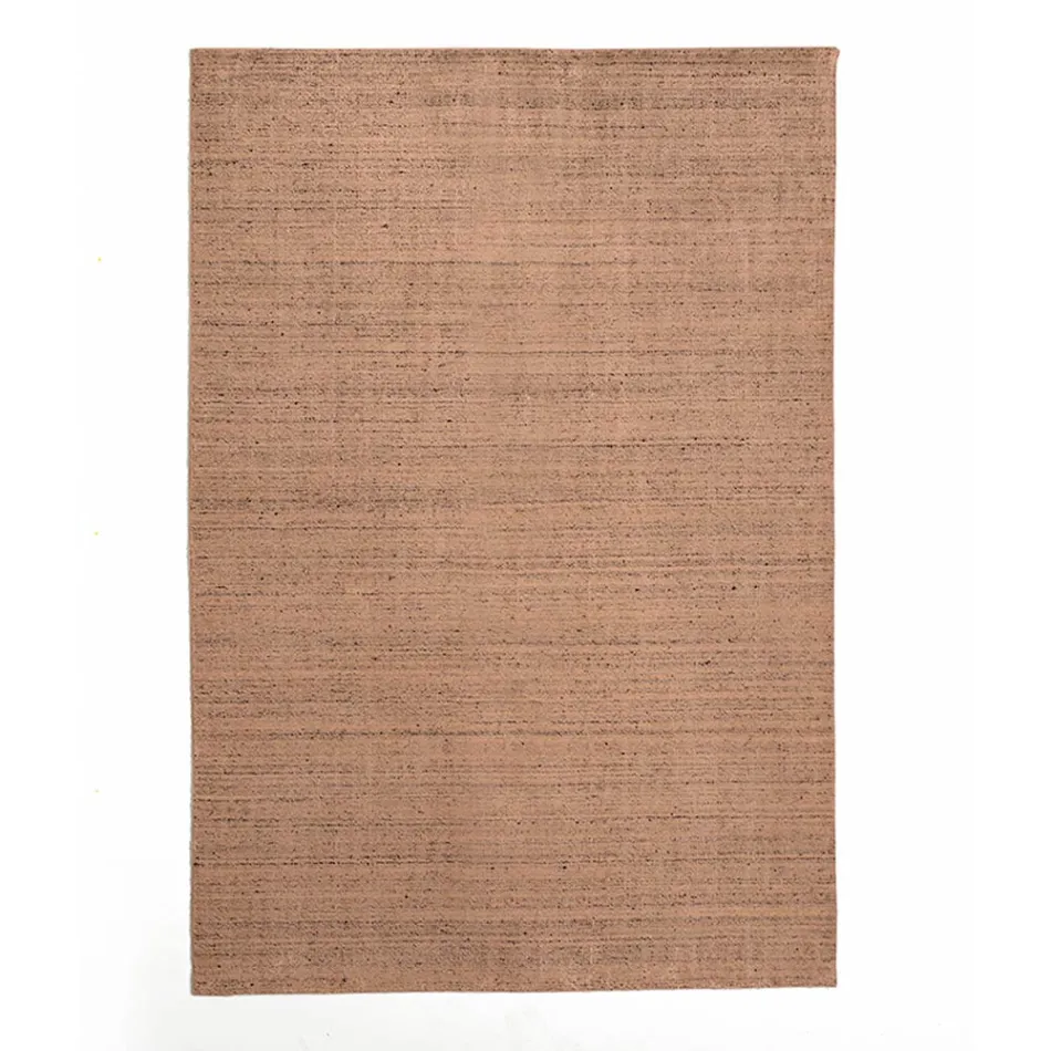 Vardagsrumsmatta producerad på manuell vävstol i viskos, ull och bomull - Cristel Viadurini