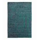 Vardagsrumsmatta producerad på manuell vävstol i viskos, ull och bomull - Cristel Viadurini