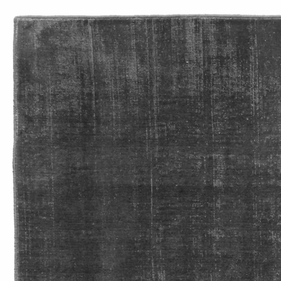 Rektangulär vardagsmatta i viskos, hög kvalitet tillverkad i Italien - Stephan Viadurini