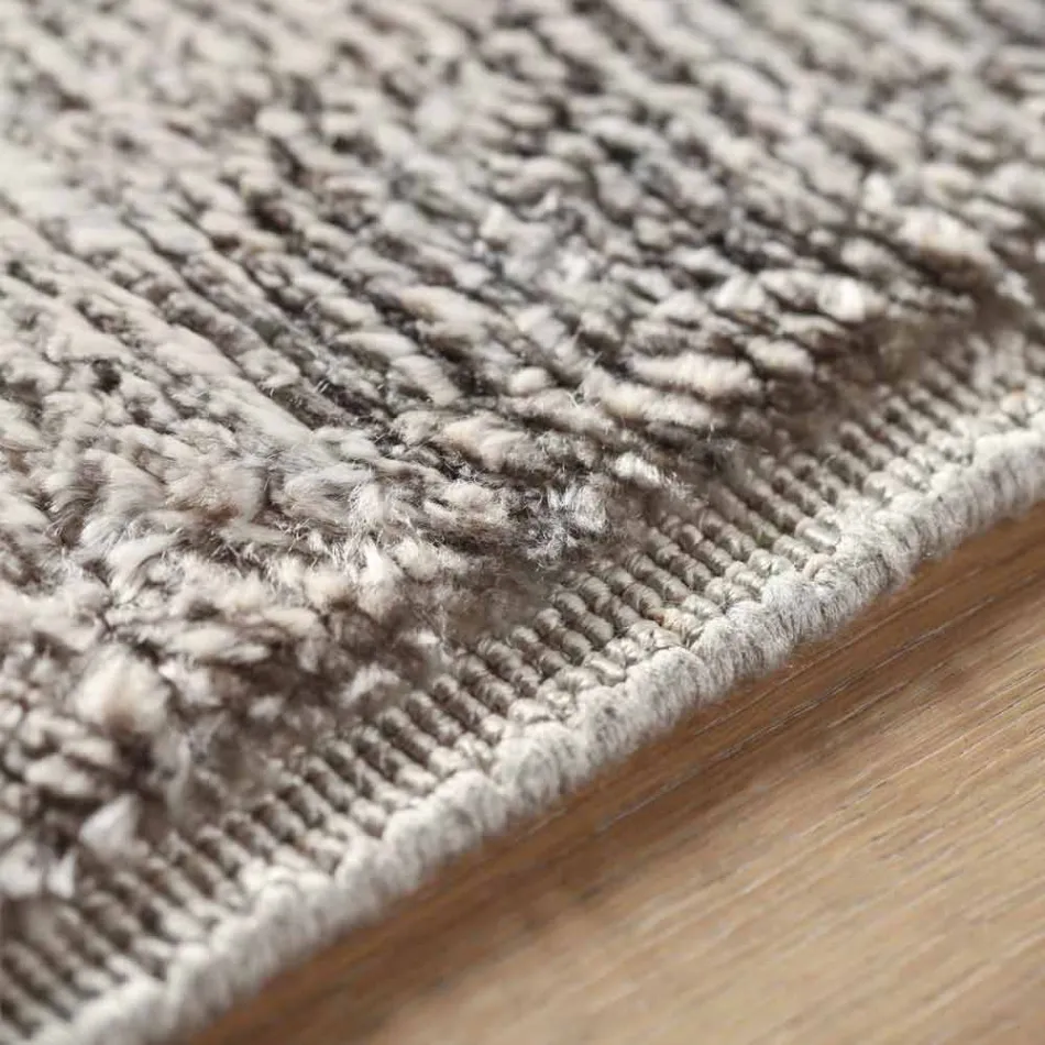 Färgad och modern designmatta i siden och bomull 2 mått - Zefiro Viadurini