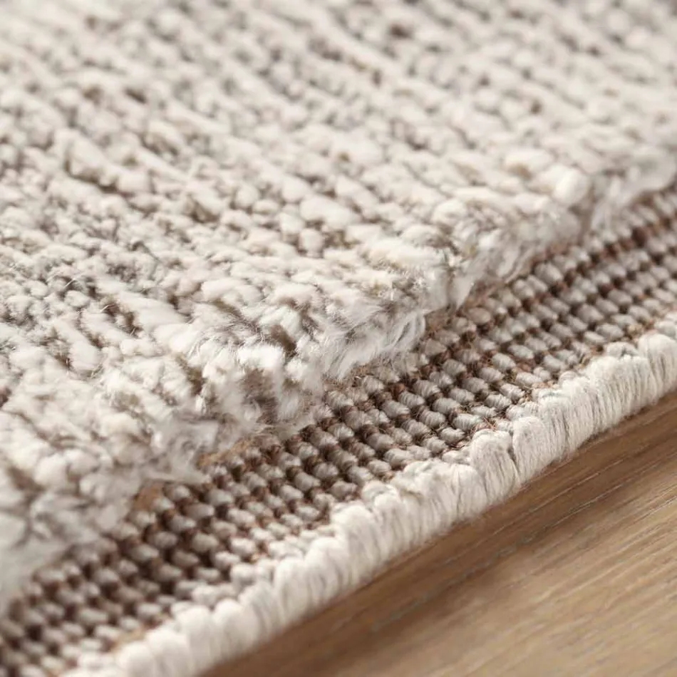 Färgad och modern designmatta i siden och bomull 2 mått - Zefiro Viadurini