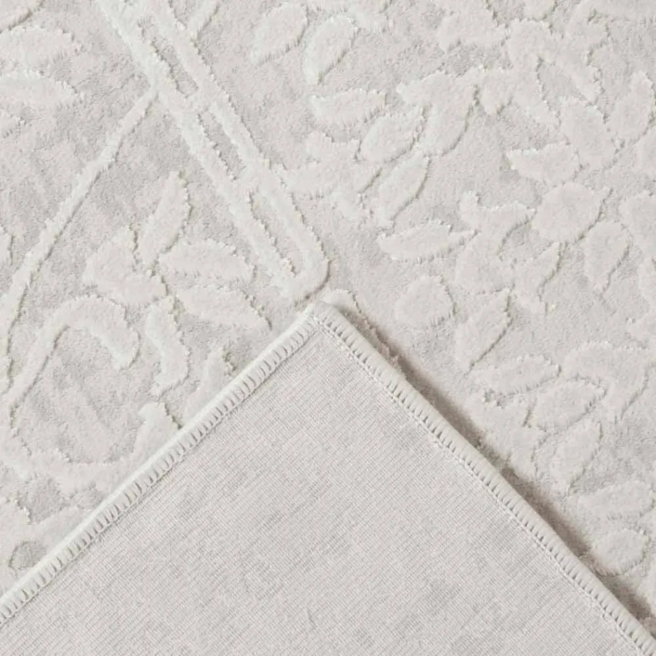 Designtäcke med beige design i polyester och viskos - Occitania Viadurini