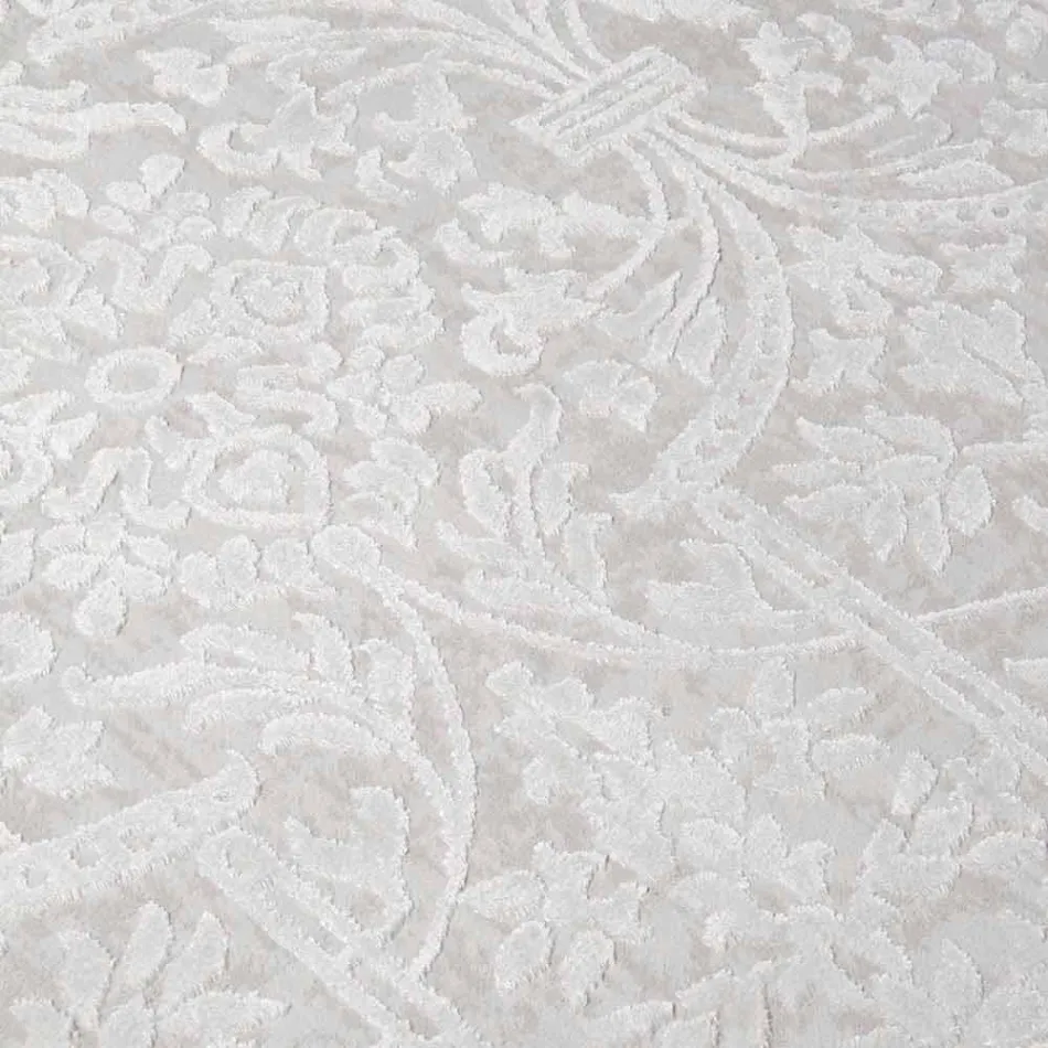 Designtäcke med beige design i polyester och viskos - Occitania Viadurini