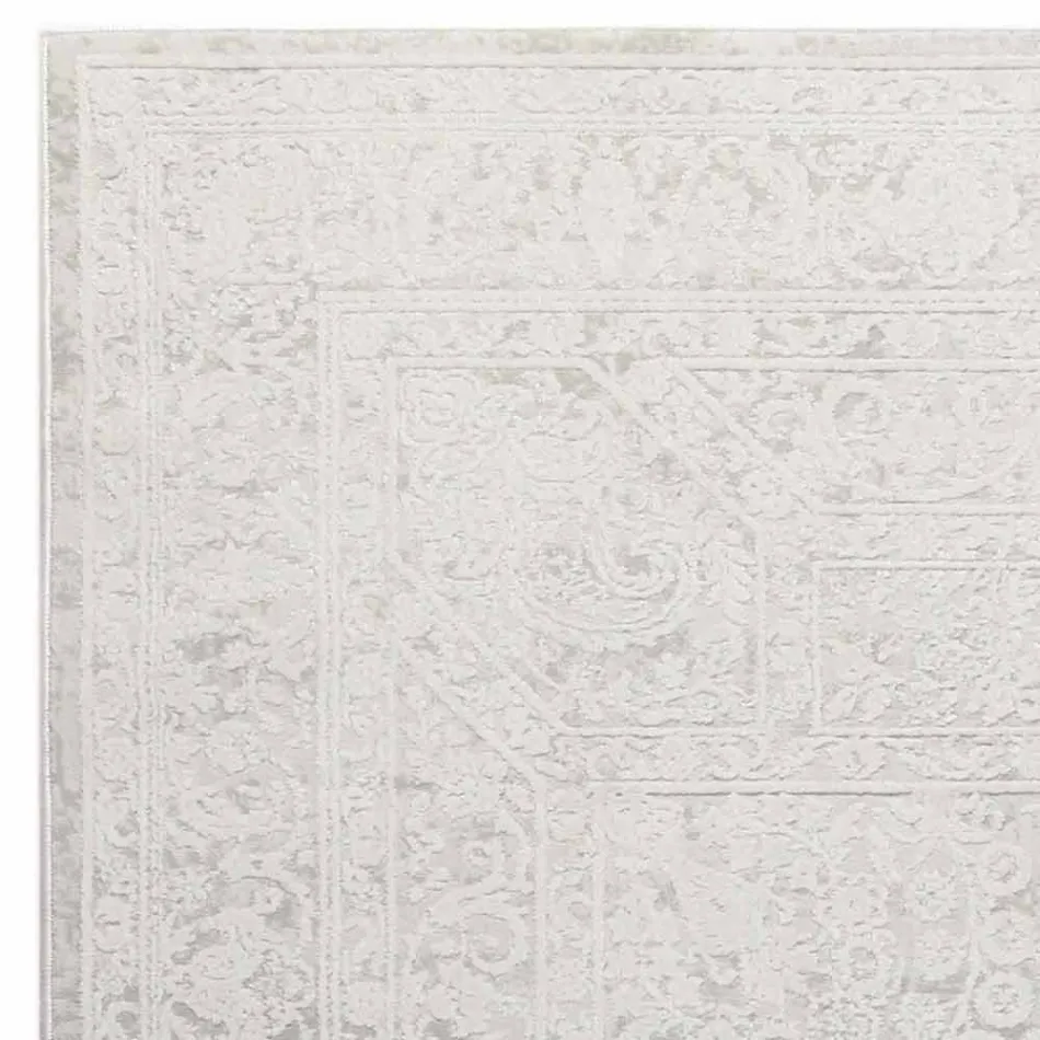 Designtäcke med beige design i polyester och viskos - Occitania Viadurini