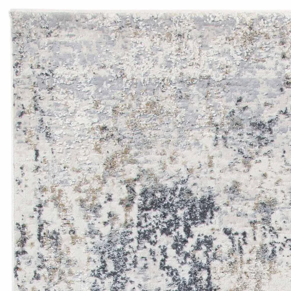 Designtäcke med beige design i polyester och viskos - Occitania Viadurini