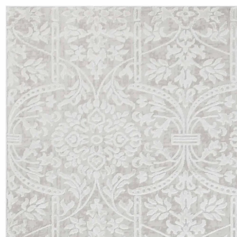 Designtäcke med beige design i polyester och viskos - Occitania Viadurini