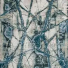 Modern design mönstrad vardagsrumsmatta i bambusilke och ull - Laptos Viadurini