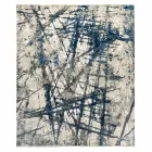 Modern design mönstrad vardagsrumsmatta i bambusilke och ull - Laptos Viadurini