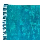 Etniska färgade rektangulära tygdäck med tofsar - Fibraù Viadurini