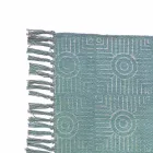 Etniska färgade rektangulära tygdäck med tofsar - Fibraù Viadurini