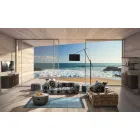 Etniska färgade rektangulära tygdäck med tofsar - Fibraù Viadurini