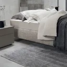 Handgjord matta vävd i Indien Högkvalitativ ull och bambusilke - Anella Viadurini