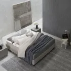 Handgjord matta vävd i Indien Högkvalitativ ull och bambusilke - Anella Viadurini