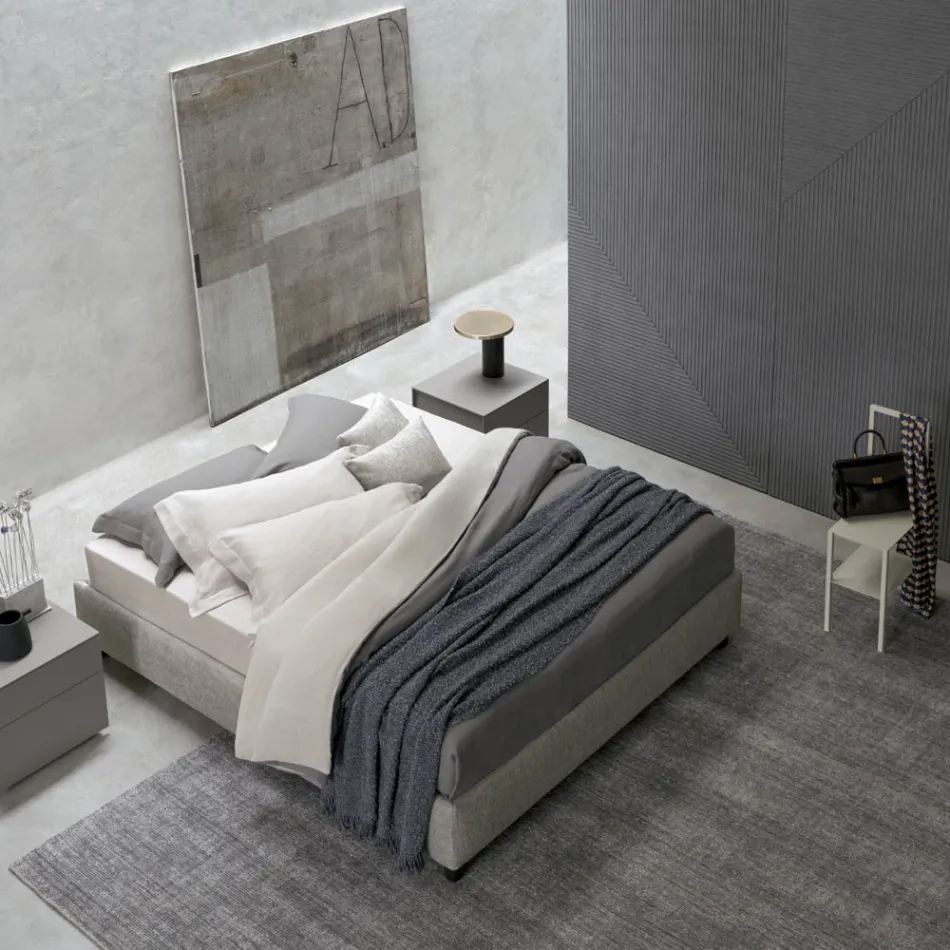 Handgjord matta vävd i Indien Högkvalitativ ull och bambusilke - Anella Viadurini