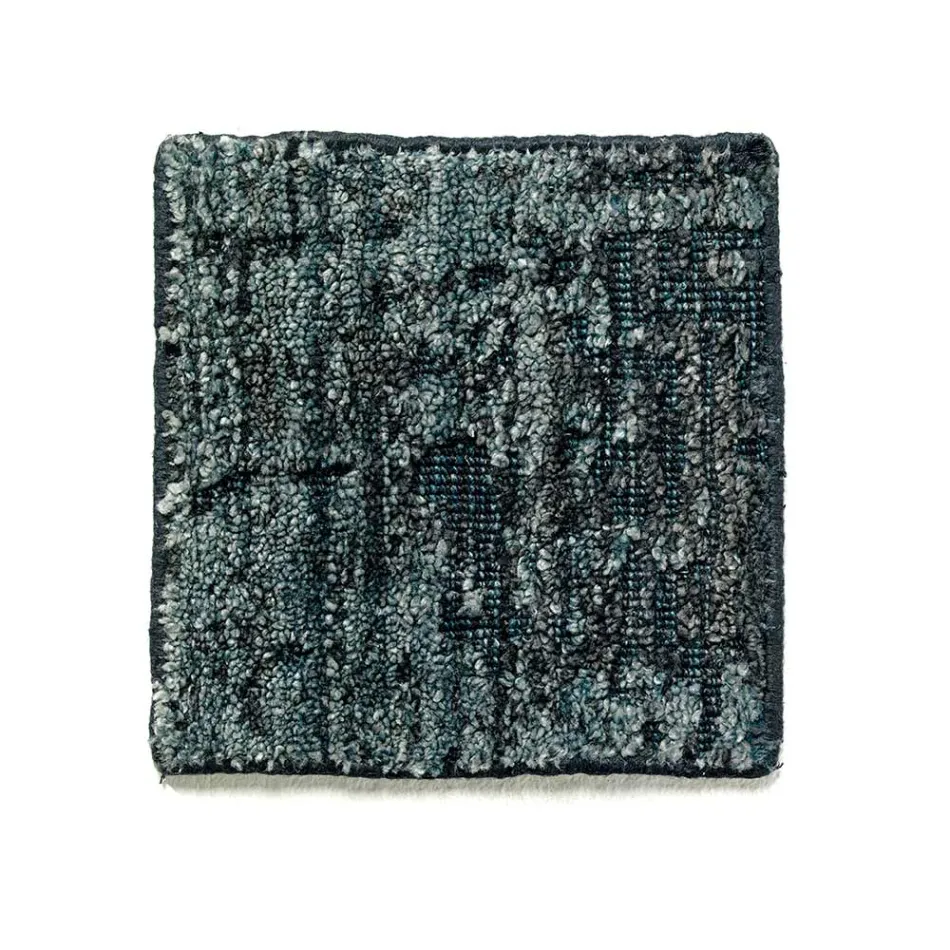 Modern handknuten vardagsrumsmatta i bambusilke och bomull - Buba Viadurini