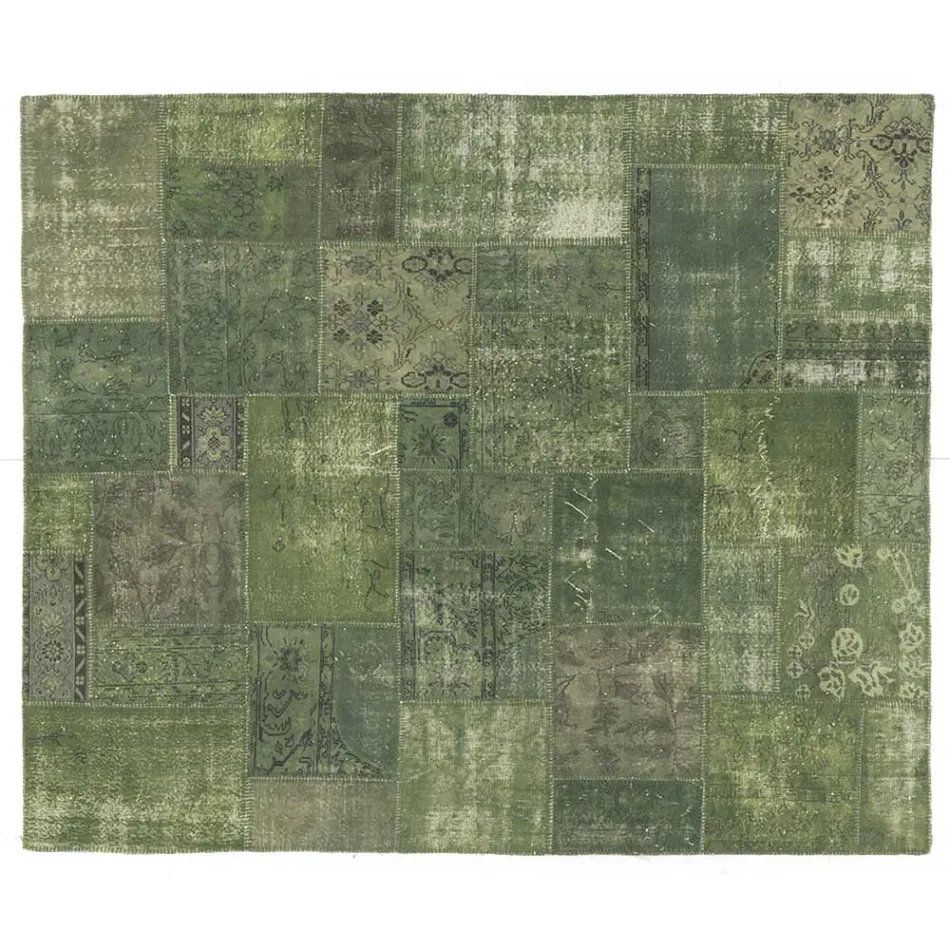 Artisan Patchwork Vardagsrumsmatta Handknuten i Türkiye - Raimund Viadurini