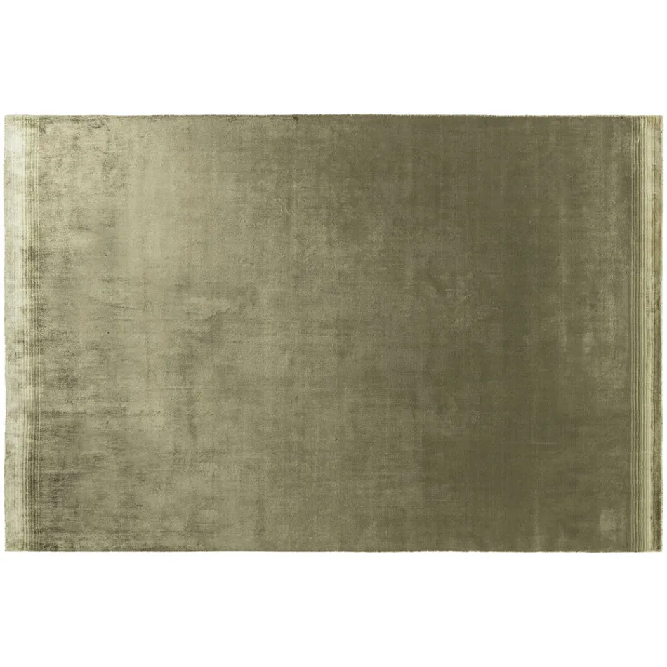 Handgjord vardagsrumsmatta i högkvalitativ viskos vävd i Indien - motorhuv Viadurini