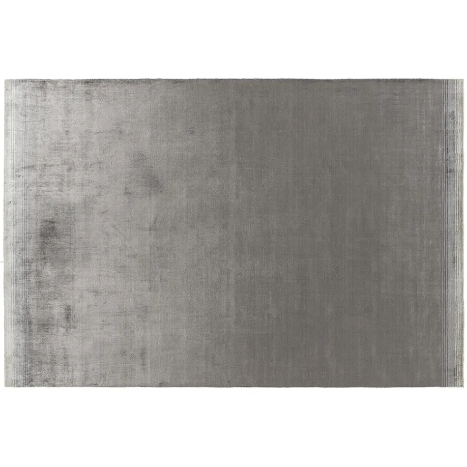 Handgjord vardagsrumsmatta i högkvalitativ viskos vävd i Indien - motorhuv Viadurini