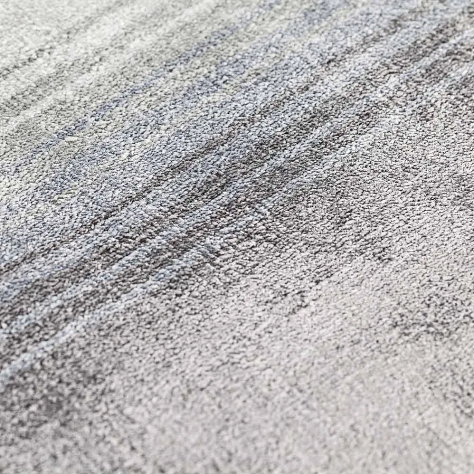 Handgjord vardagsrumsmatta i högkvalitativ viskos vävd i Indien - motorhuv Viadurini