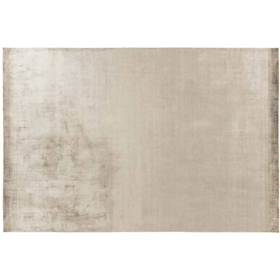 Handgjord vardagsrumsmatta i högkvalitativ viskos vävd i Indien - motorhuv Viadurini