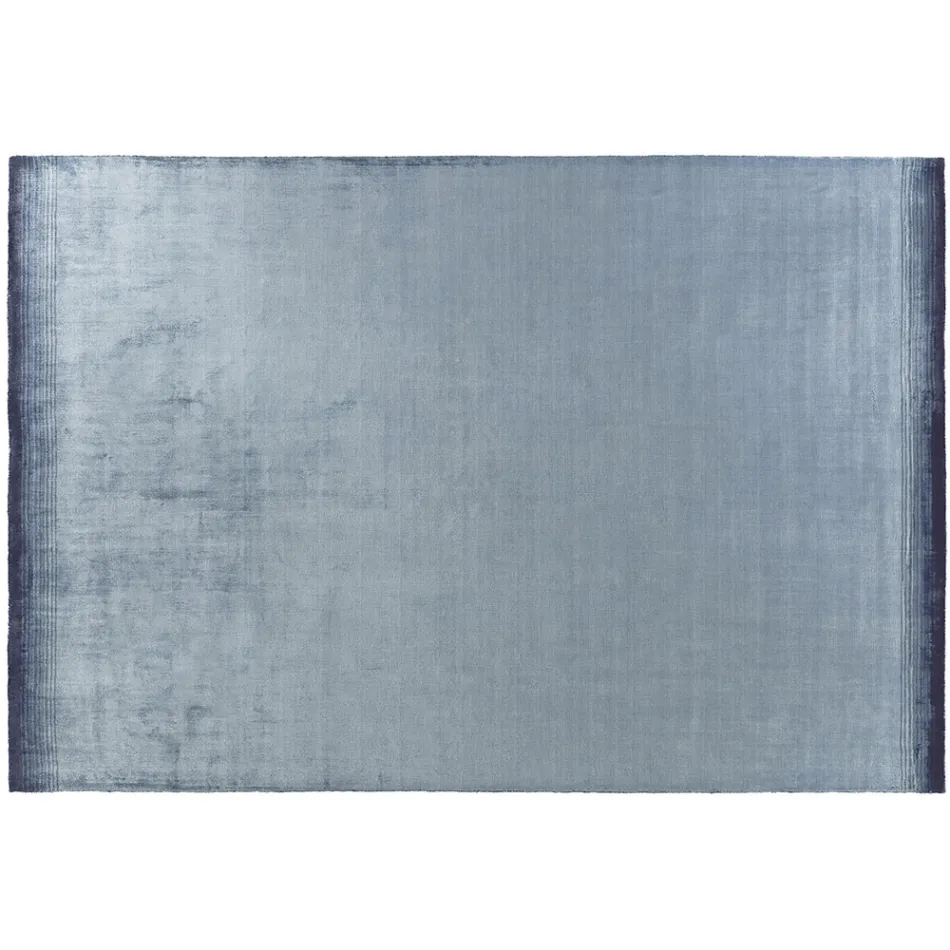 Handgjord vardagsrumsmatta i högkvalitativ viskos vävd i Indien - motorhuv Viadurini