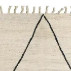 Vardagsmatta i ull och bomull med modern geometrisk design - Metria Viadurini