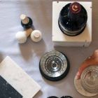 Vinpropp i färgad marmor och kork, italiensk design 6 stycken - pakt Viadurini
