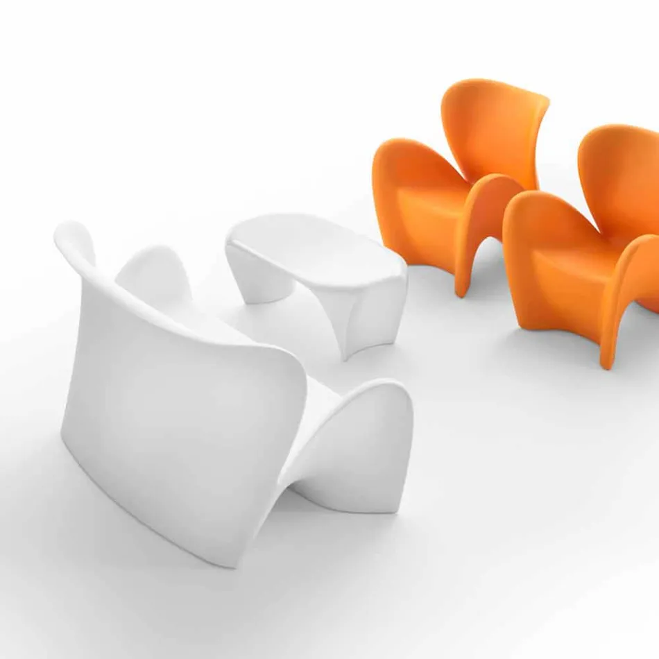 Moderna kaffebord för inomhus eller utomhus, 2 stycken - Lily av Myyour Viadurini