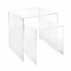 Designbord i färgad plexiglas tillverkad i Italien, Spinoso Viadurini