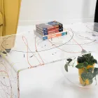 Modernt plexiglas bryggbord tillverkat i Italien, Bolly Viadurini