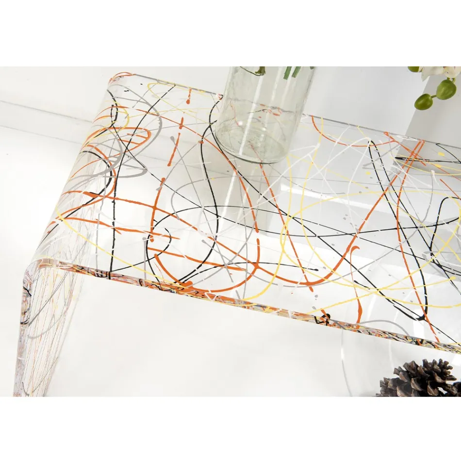 Modernt bryggbord i plexiglas tillverkat i Italien, Bolly Viadurini