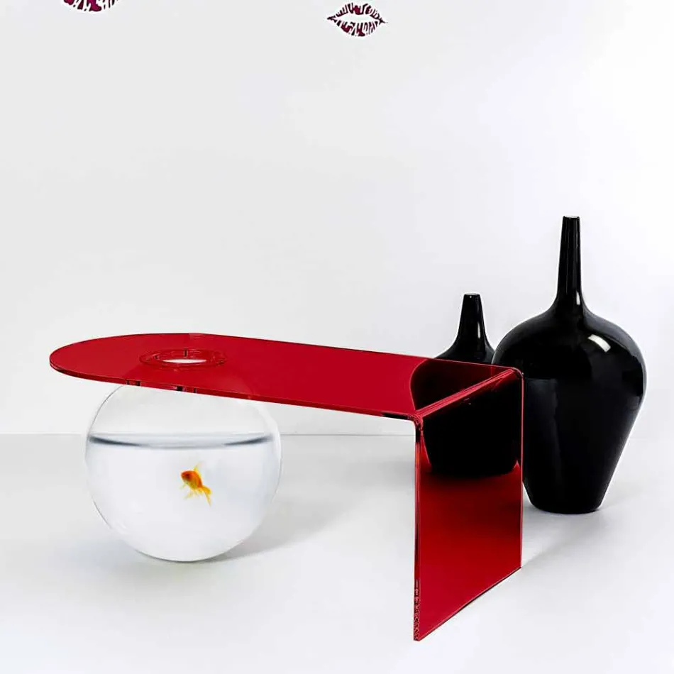 Modernt plexiglas bryggbord tillverkat i Italien, Bolly Viadurini