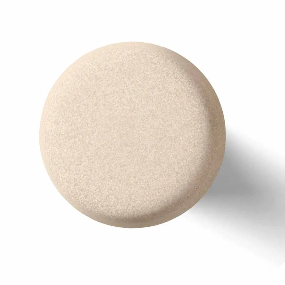 Högt soffbord utomhus i polyeten med rund topp tillverkat i Italien - Desmond Viadurini