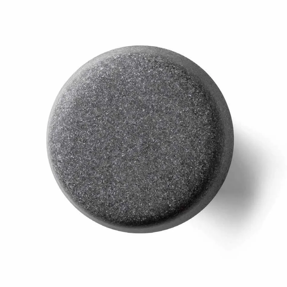 Högt soffbord utomhus i polyeten med rund topp tillverkat i Italien - Desmond Viadurini