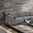 Högt soffbord i stål - Osmio Viadurini