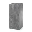 Högt soffbord i Fossil Stone Grey finish - Florida Viadurini