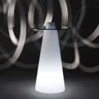 Slide Peak high table (H120) polyeten och glas tillverkad i Italien Viadurini