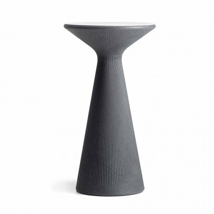 Högrunt soffbord utomhus i polyeten och HPL tillverkat i Italien - Desmond Viadurini