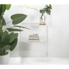 Lågt bord Sängbord i transparent plexiglas tillverkat i Italien - Alamain Viadurini