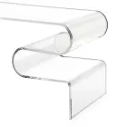 Dennis transparent plexiglas soffbord tillverkat i Italien Viadurini