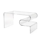 Dennis transparent plexiglas soffbord tillverkat i Italien Viadurini