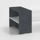 Lågt soffbord till vardagsrummet i vitt trä 3 ytbehandlingar - Rames Viadurini