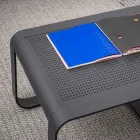 Utomhus lågt bord i vitt eller antracitlackerat aluminium - Aniello Viadurini