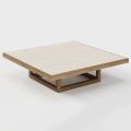 Lågt trädgårdssoffbord med skiva i stengods tillverkat i Italien - Bresson