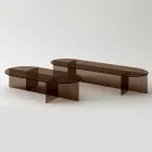 Laris soffbord i bronsglas med en raffinerad design Tillverkat i Italien Viadurini