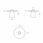 Slide Peak low table (H50) polyeten och glas tillverkat i Italien Viadurini